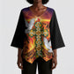 Eritrea Meskel Kimono Sleeve Blouse Demera Cross Flames of Faith