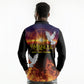 Eritrea Meskel Long Sleeve Polo Shirt Demera Cross Flames of Faith