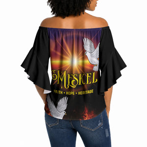Eritrea Meskel Off Shoulder Wrap Waist Top Demera Cross Flames of Faith