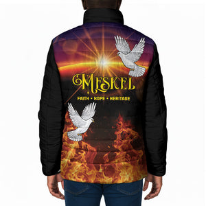 Eritrea Meskel Padded Jacket Demera Cross Flames of Faith
