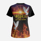 Eritrea Meskel Scrub Top Demera Cross Flames of Faith