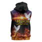 Eritrea Meskel Sleeveless Zip Hoodie Demera Cross Flames of Faith