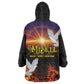 Eritrea Meskel Wearable Blanket Hoodie Demera Cross Flames of Faith