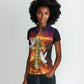 Eritrea Meskel Women Polo Shirt Demera Cross Flames of Faith