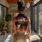 Eritrea Meskel Women Sleeveless Polo Shirt Demera Cross Flames of Faith