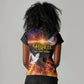 Eritrea Meskel Women V-Neck T-Shirt Demera Cross Flames of Faith