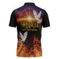 Eritrea Meskel Zipper Polo Shirt Demera Cross Flames of Faith
