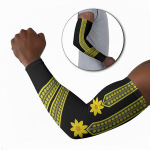 Ethiopian Enkutatash Arm Sleeves Black Adey Flower Tilet Habesha Inspired