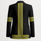 Ethiopian Enkutatash Blazer Black Adey Flower Tilet Habesha Inspired
