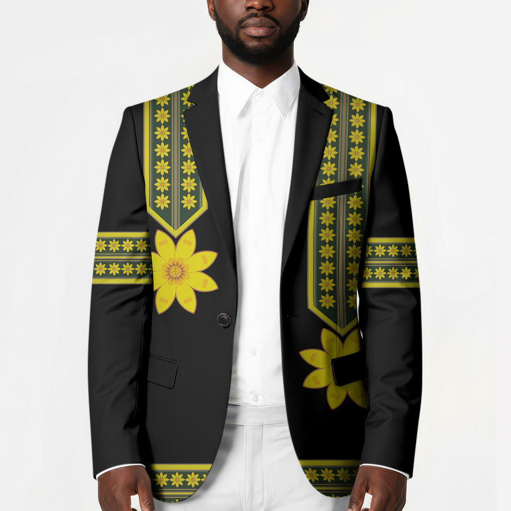 Ethiopian Enkutatash Blazer Black Adey Flower Tilet Habesha Inspired