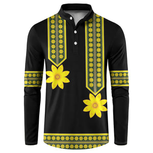 Ethiopian Enkutatash Button Sweatshirt Black Adey Flower Tilet Habesha Inspired