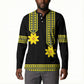 Ethiopian Enkutatash Button Sweatshirt Black Adey Flower Tilet Habesha Inspired