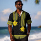 Ethiopian Enkutatash Hawaiian Shirt Black Adey Flower Tilet Habesha Inspired