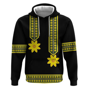 Ethiopian Enkutatash Hoodie Black Adey Flower Tilet Habesha Inspired