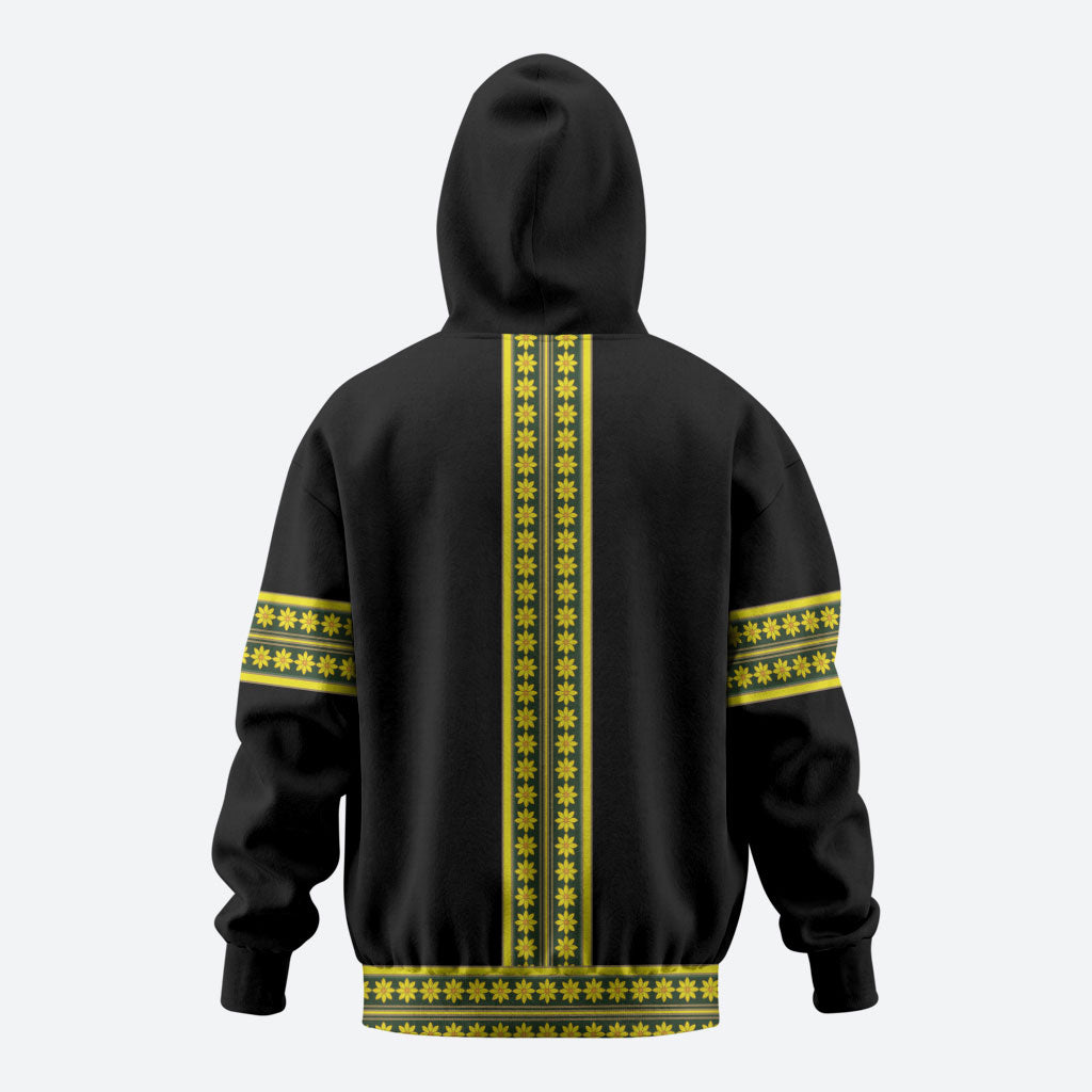 Ethiopian Enkutatash Hoodie Black Adey Flower Tilet Habesha Inspired