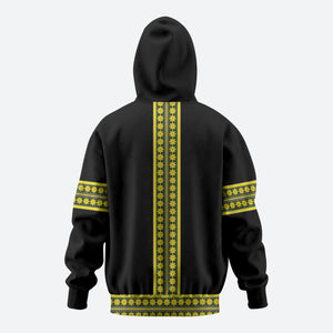Ethiopian Enkutatash Hoodie Black Adey Flower Tilet Habesha Inspired