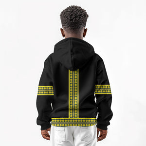 Ethiopian Enkutatash Kid Hoodie Black Adey Flower Tilet Habesha Inspired