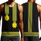 Ethiopian Enkutatash Men Tank Top Black Adey Flower Tilet Habesha Inspired