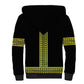 Ethiopian Enkutatash Sherpa Hoodie Black Adey Flower Tilet Habesha Inspired