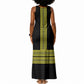Ethiopian Enkutatash Tank Maxi Dress Black Adey Flower Tilet Habesha Inspired