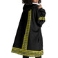Ethiopian Enkutatash Wearable Blanket Hoodie Black Adey Flower Tilet Habesha Inspired