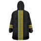 Ethiopian Enkutatash Wearable Blanket Hoodie Black Adey Flower Tilet Habesha Inspired