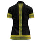 Ethiopian Enkutatash Women Polo Shirt Black Adey Flower Tilet Habesha Inspired