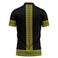 Ethiopian Enkutatash Zipper Polo Shirt Black Adey Flower Tilet Habesha Inspired