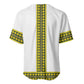 Ethiopian Enkutatash Baseball Jersey White Adey Flower Tilet Habesha Inspired
