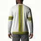 Ethiopian Enkutatash Button Sweatshirt White Adey Flower Tilet Habesha Inspired