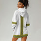 Ethiopian Enkutatash Hoodie Dress White Adey Flower Tilet Habesha Inspired