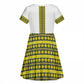 Ethiopian Enkutatash Kid Short Sleeve Dress White Adey Flower Tilet Habesha Inspired