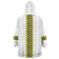 Ethiopian Enkutatash Kid Wearable Blanket Hoodie White Adey Flower Tilet Habesha Inspired