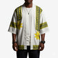 Ethiopian Enkutatash Kimono White Adey Flower Tilet Habesha Inspired