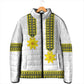 Ethiopian Enkutatash Padded Jacket White Adey Flower Tilet Habesha Inspired