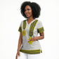 Ethiopian Enkutatash Scrub Top White Adey Flower Tilet Habesha Inspired