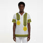 Ethiopian Enkutatash Scrub Top White Adey Flower Tilet Habesha Inspired