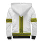Ethiopian Enkutatash Sherpa Hoodie White Adey Flower Tilet Habesha Inspired