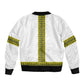 Ethiopian Enkutatash Sleeve Zip Bomber Jacket White Adey Flower Tilet Habesha Inspired
