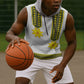 Ethiopian Enkutatash Sleeveless Hoodie White Adey Flower Tilet Habesha Inspired