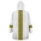 Ethiopian Enkutatash Wearable Blanket Hoodie White Adey Flower Tilet Habesha Inspired