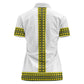 Ethiopian Enkutatash Women Polo Shirt White Adey Flower Tilet Habesha Inspired