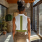 Ethiopian Enkutatash Women Sleeveless Polo Shirt White Adey Flower Tilet Habesha Inspired
