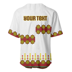 Ethiopian Enkutatash Personalized Baseball Jersey Traditional Habesha Glass D'va Necklace Inspired