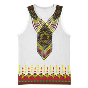 Ethiopian Enkutatash Personalized Basketball Jersey Traditional Habesha Glass D'va Necklace Inspired