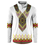 Ethiopian Enkutatash Personalized Button Sweatshirt Traditional Habesha Glass D'va Necklace Inspired