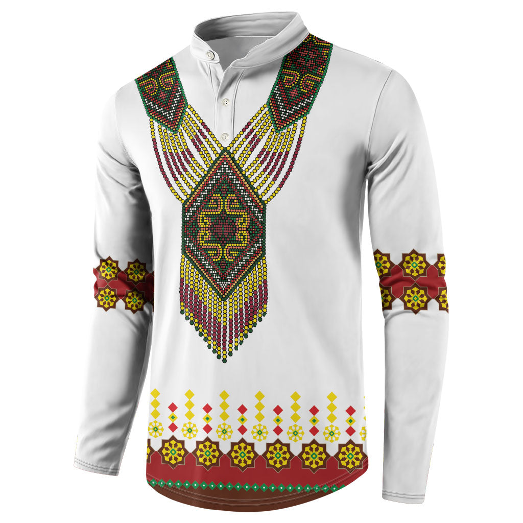 Ethiopian Enkutatash Personalized Button Sweatshirt Traditional Habesha Glass D'va Necklace Inspired