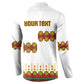 Ethiopian Enkutatash Personalized Button Sweatshirt Traditional Habesha Glass D'va Necklace Inspired