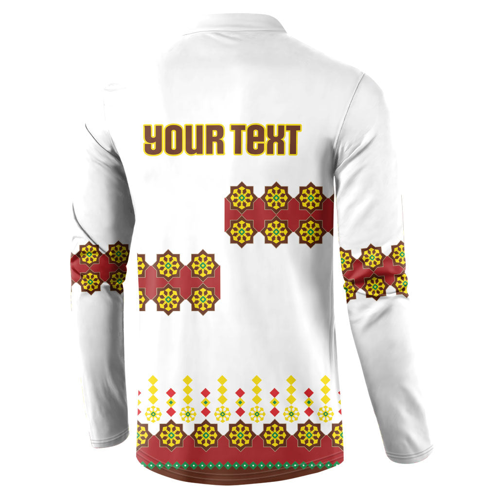 Ethiopian Enkutatash Personalized Button Sweatshirt Traditional Habesha Glass D'va Necklace Inspired