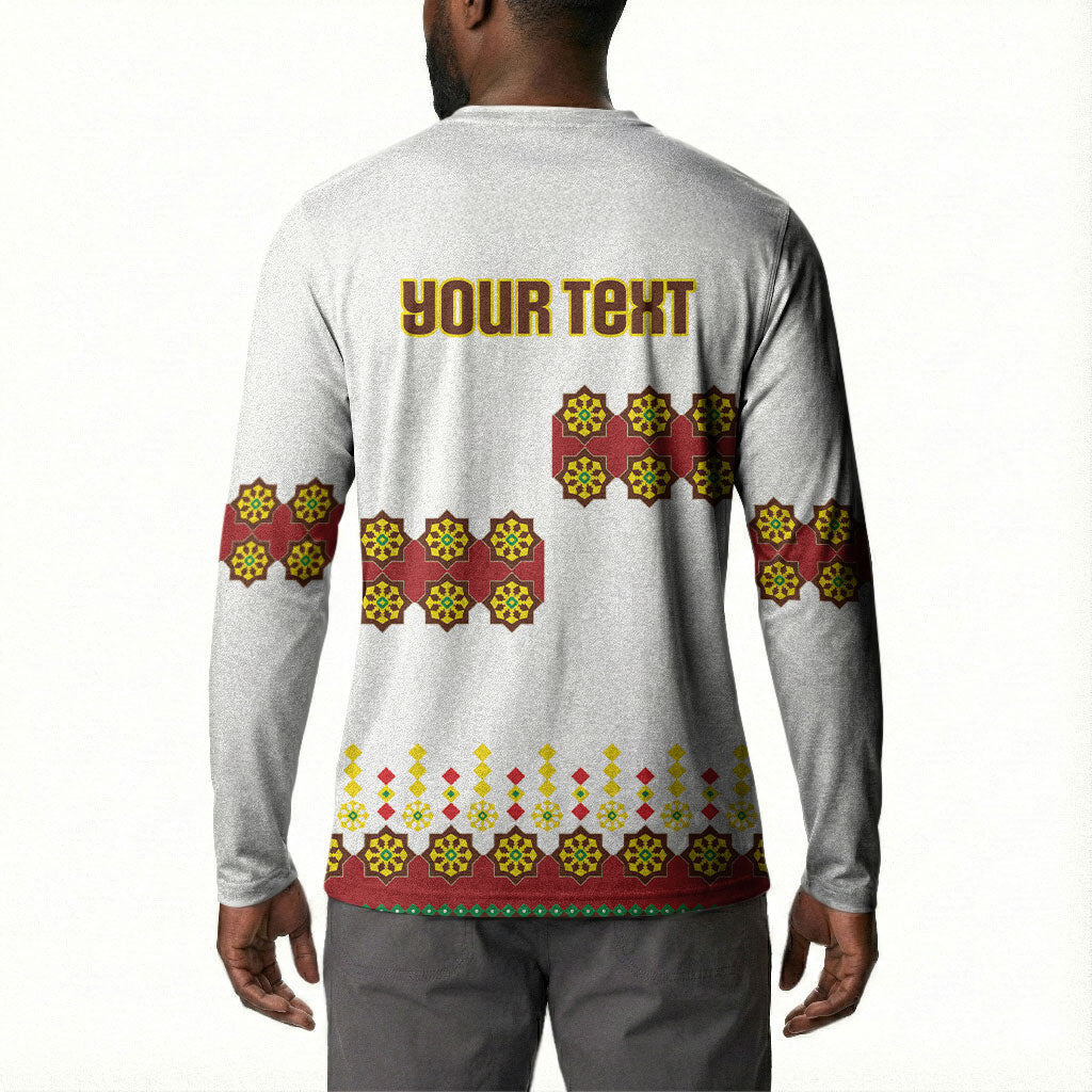Ethiopian Enkutatash Personalized Button Sweatshirt Traditional Habesha Glass D'va Necklace Inspired